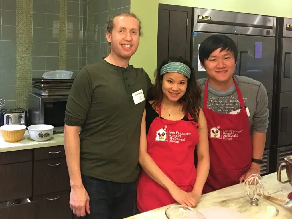 Several Asanas prepared meals at the Ronald McDonald House.