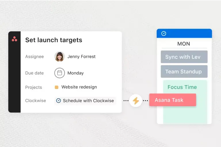 Integrazione di Clockwise con Asana