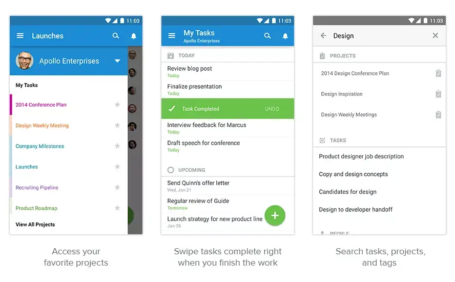 Asana Android Projects