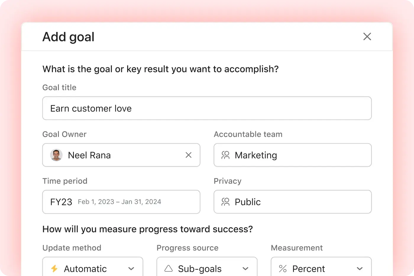 Create a goal icon