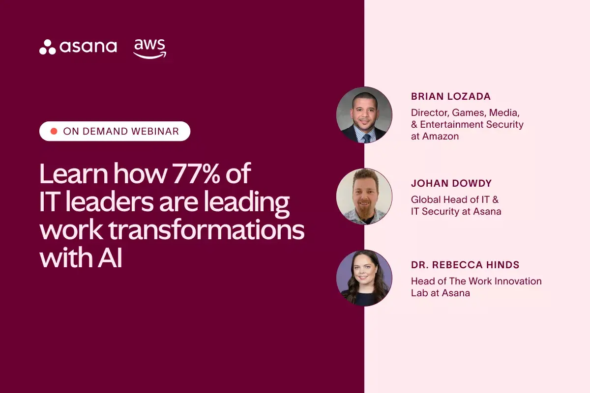 [Event Card] Learn how 77% of IT leaders are leading work transformations with AI
