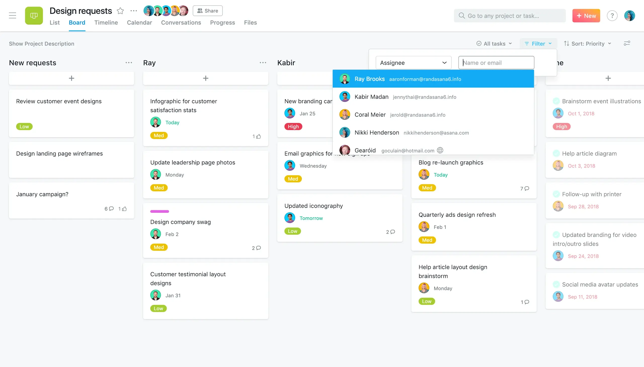 Design request: Filter by assignee