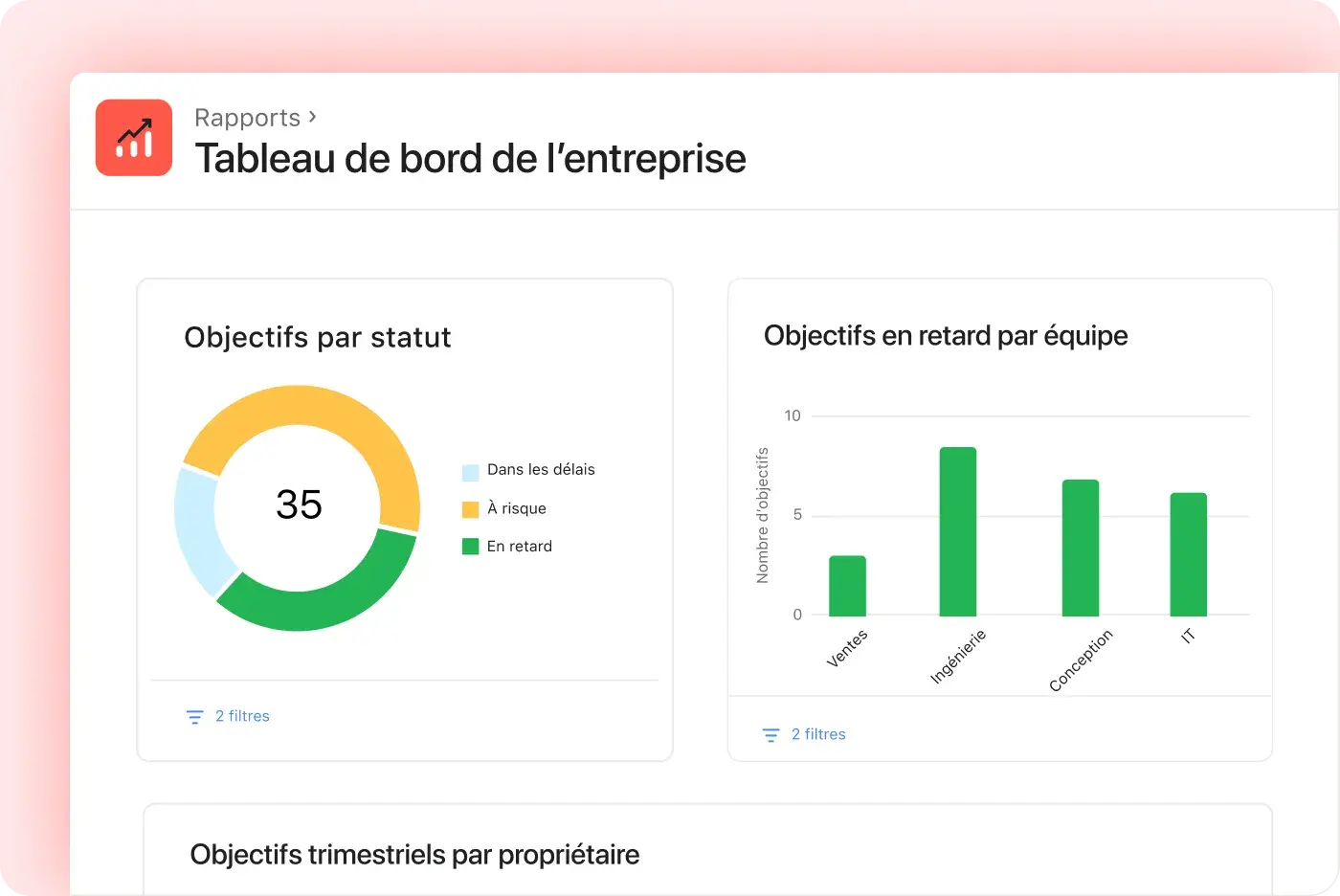 Icône Rendez compte de votre progression