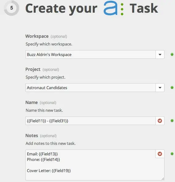 Create task