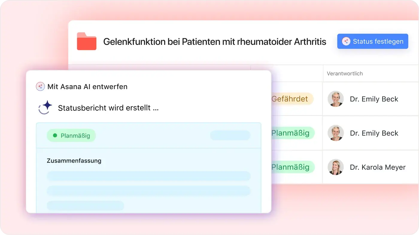 Bild zur Verwaltung der klinischen Forschung: abstrakte Produkt-UI