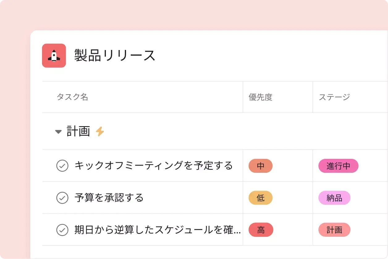 Asana でキャンペーンを管理