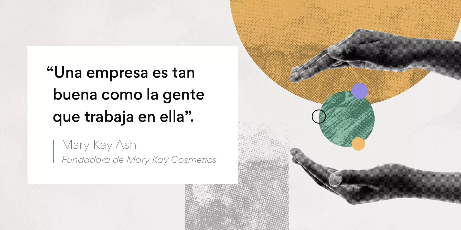 Imagen de cita motivadora de Mary Kay Ash