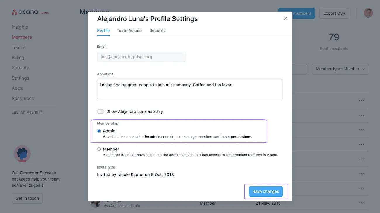 grant admin access 2