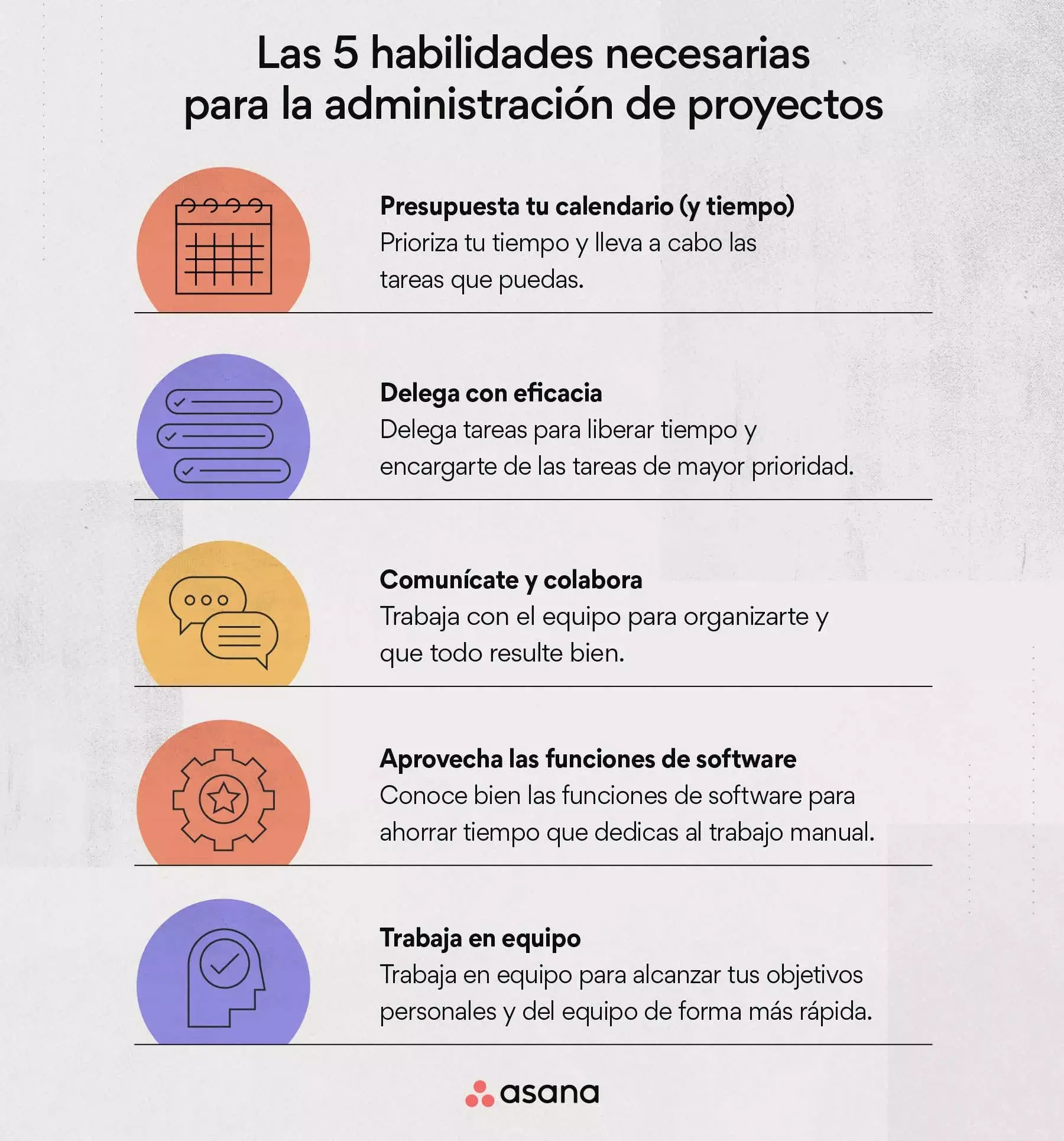 5 habilidades de los administradores de proyectos