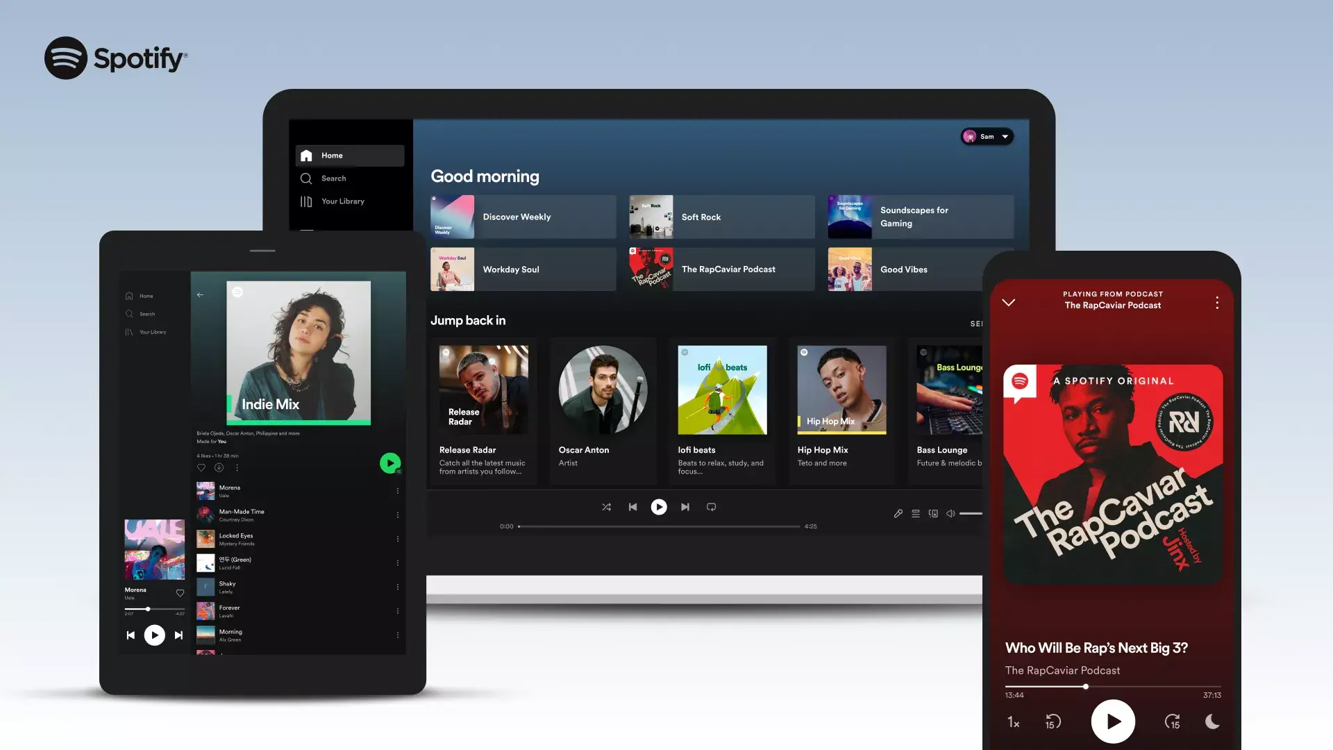 Asana Case Study - Spotify - app on devices 