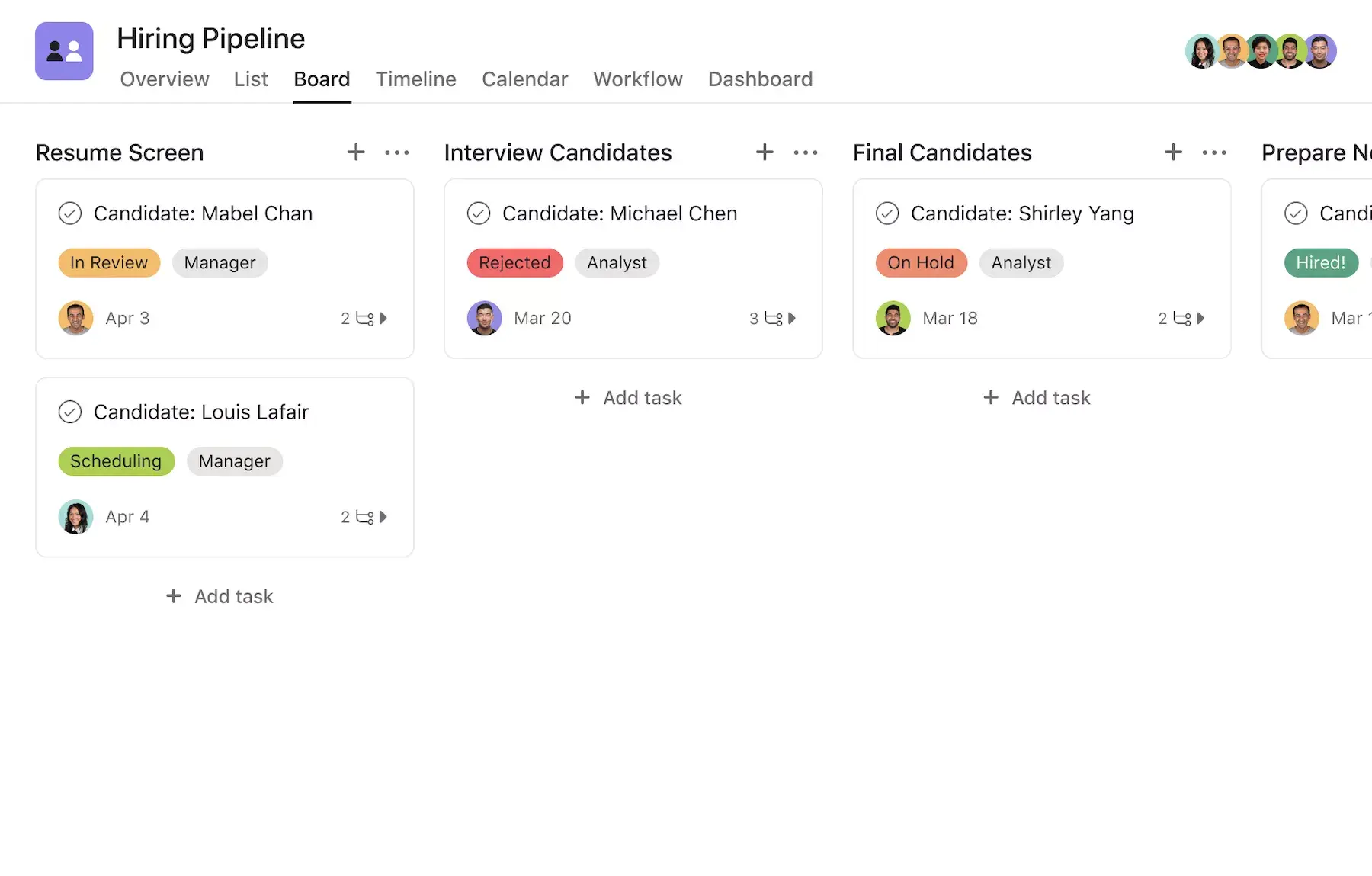 [Modelli] Monitoraggio dei candidati (immagine della scheda)