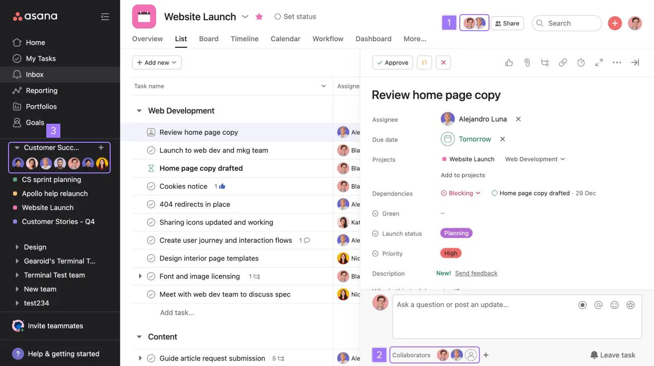see tasks public project
