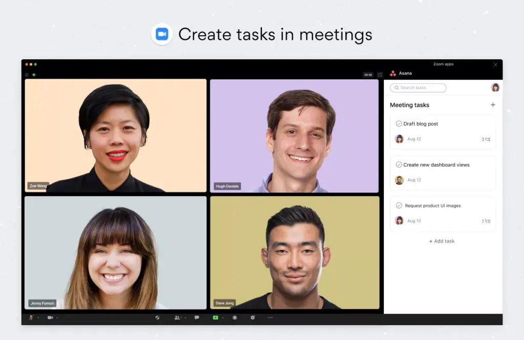 Make meetings actionable with Asana and Zoom (Image 1)