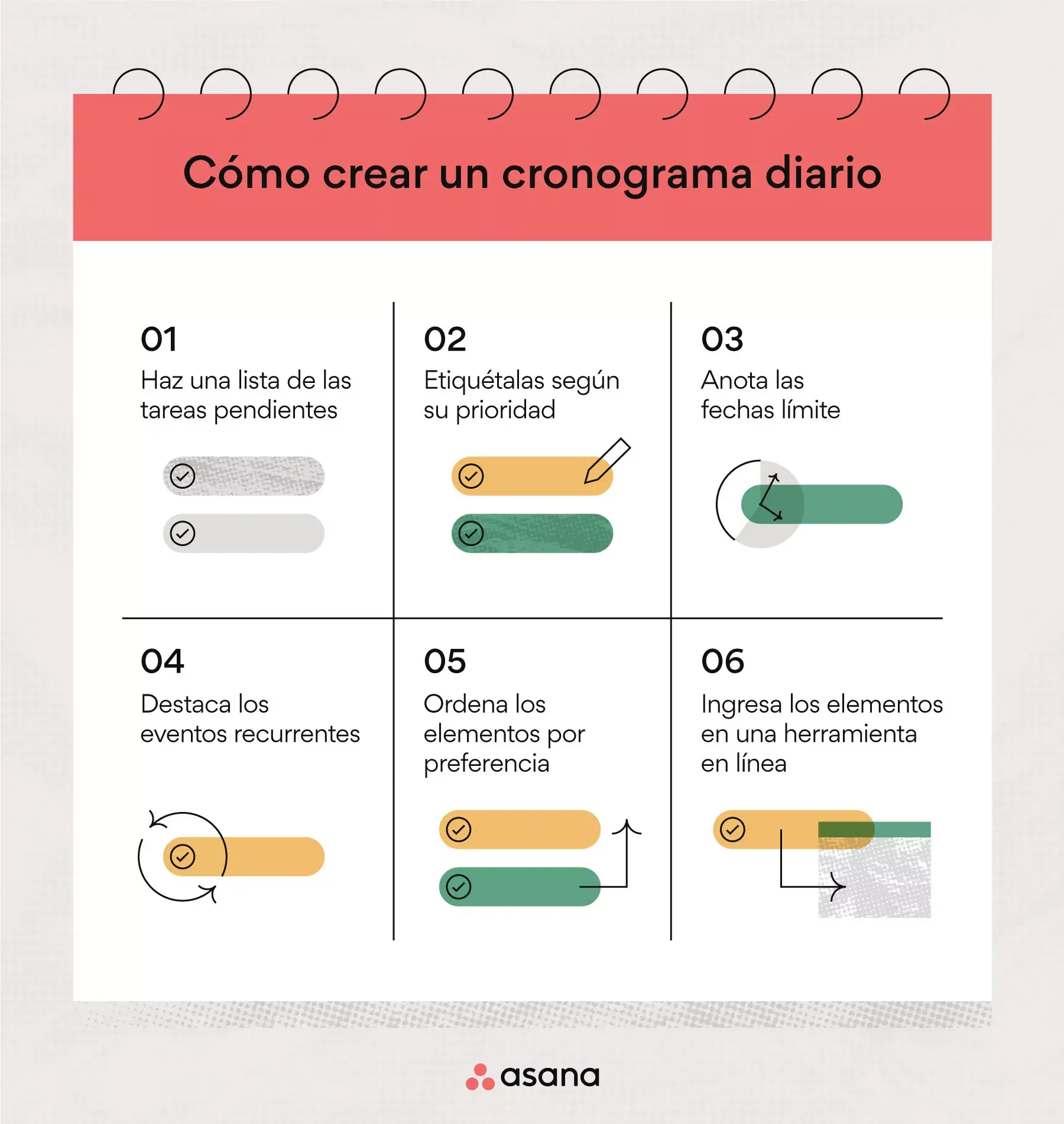 Cómo crear un cronograma diario