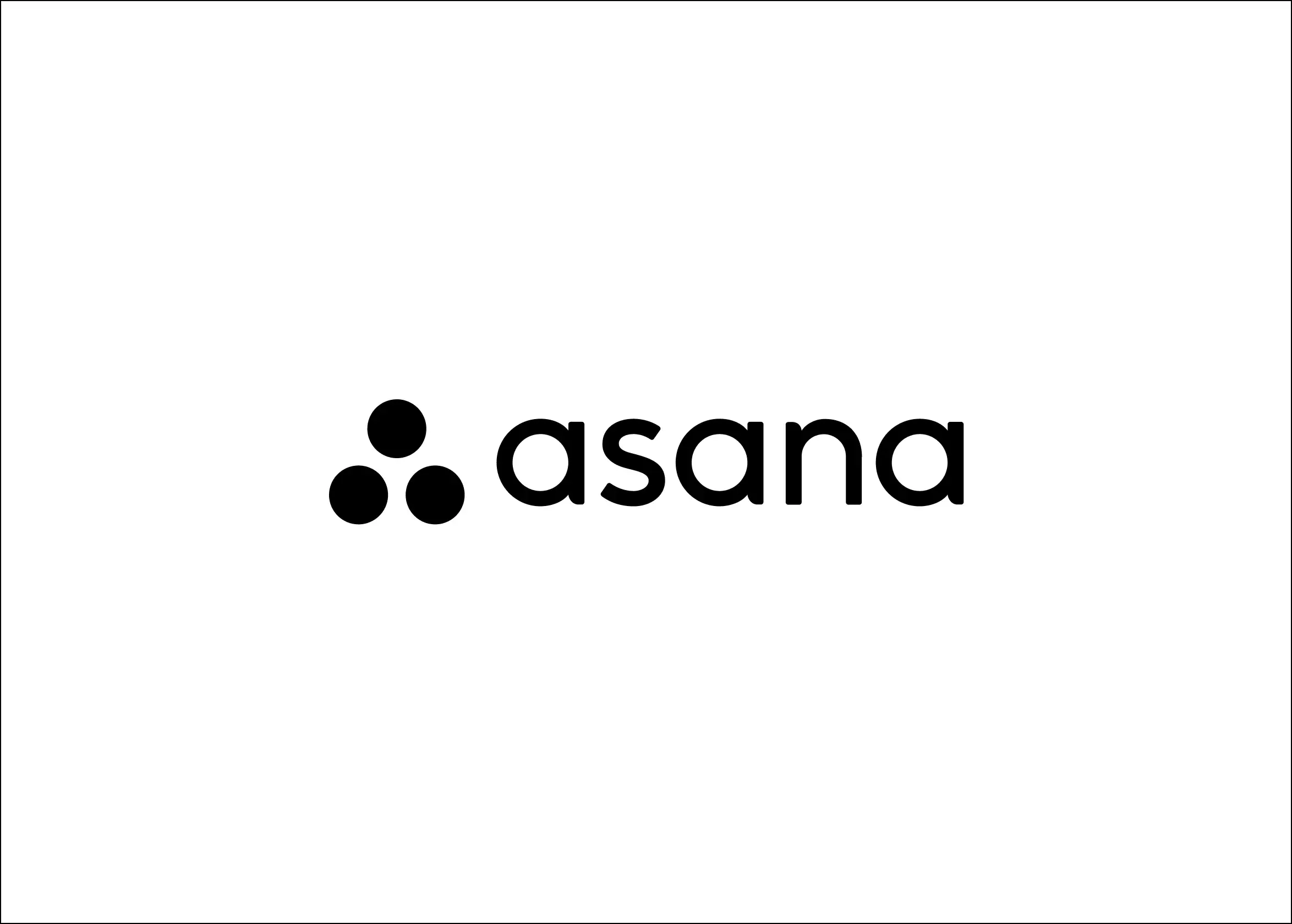 Asana logo black