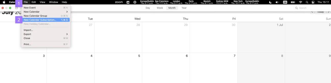 new calendar