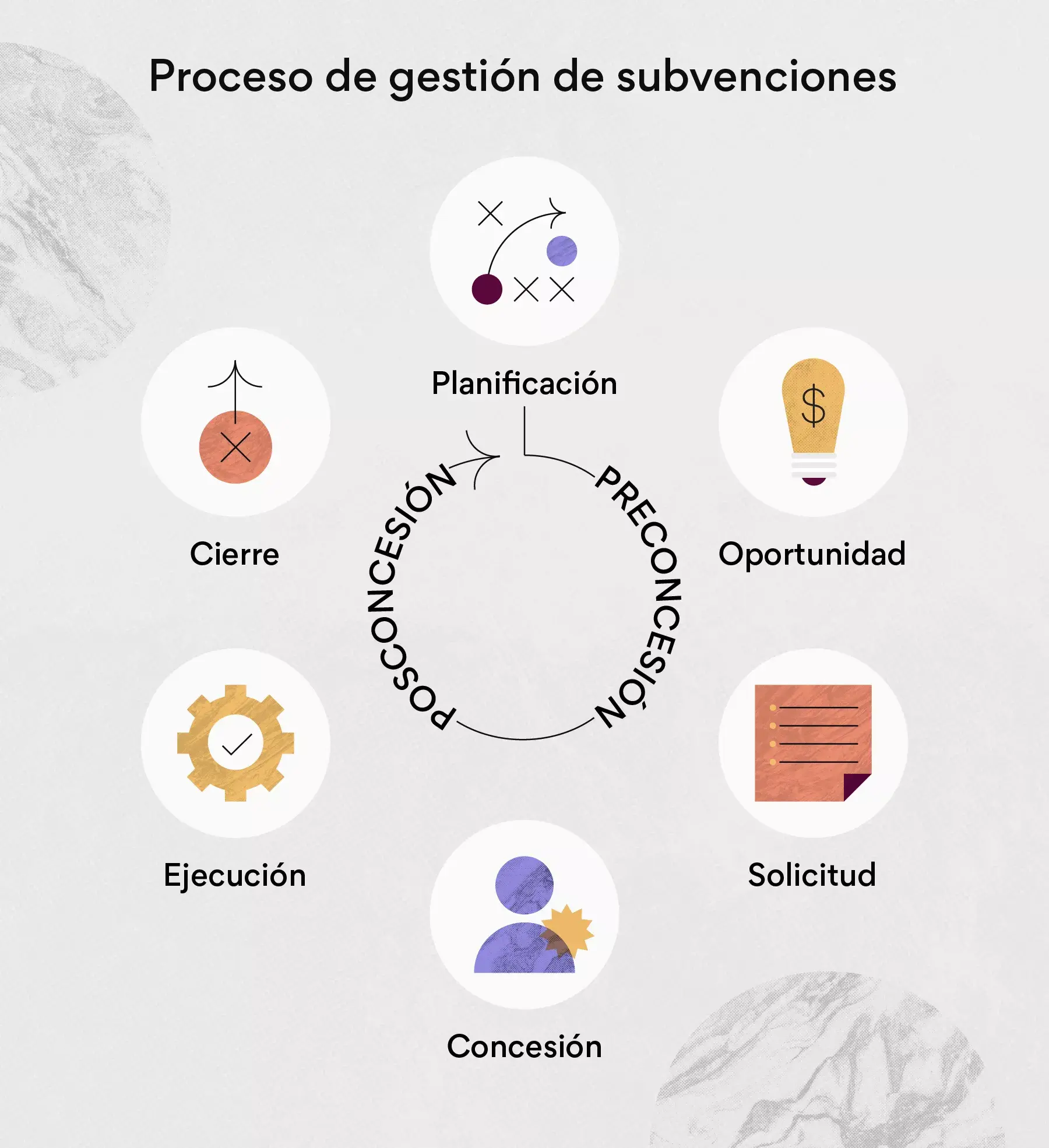 Proceso de gestión de subvenciones