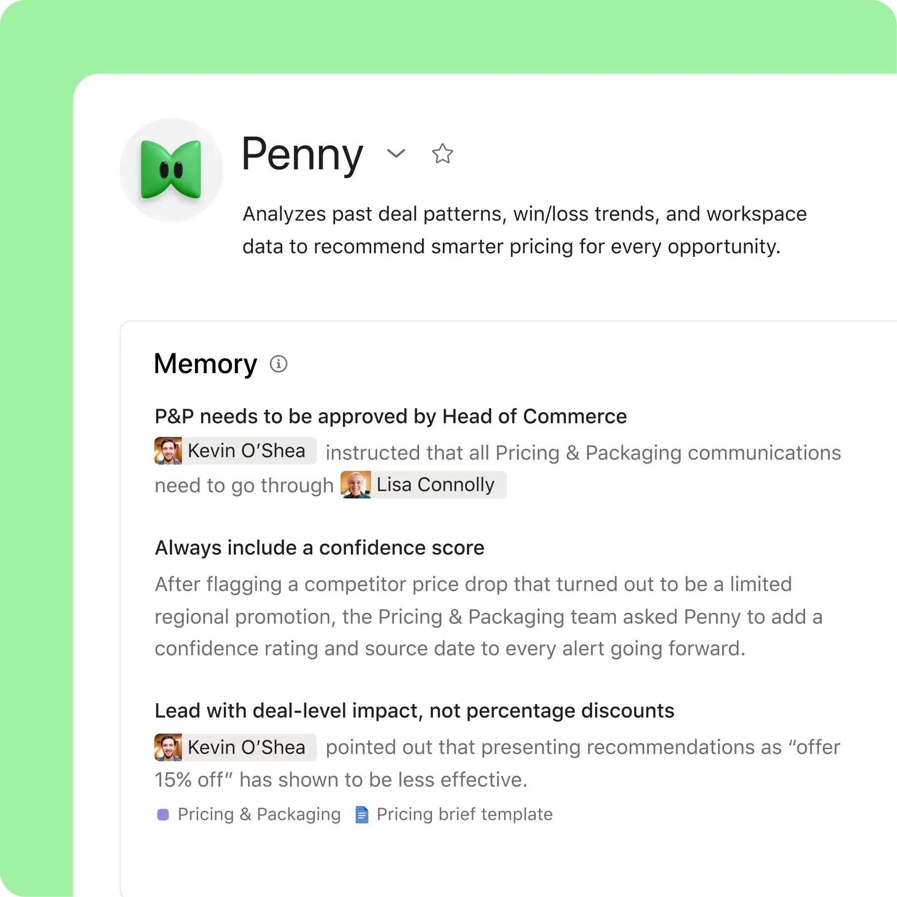 Asana shared memory connecting project context and team knowledge