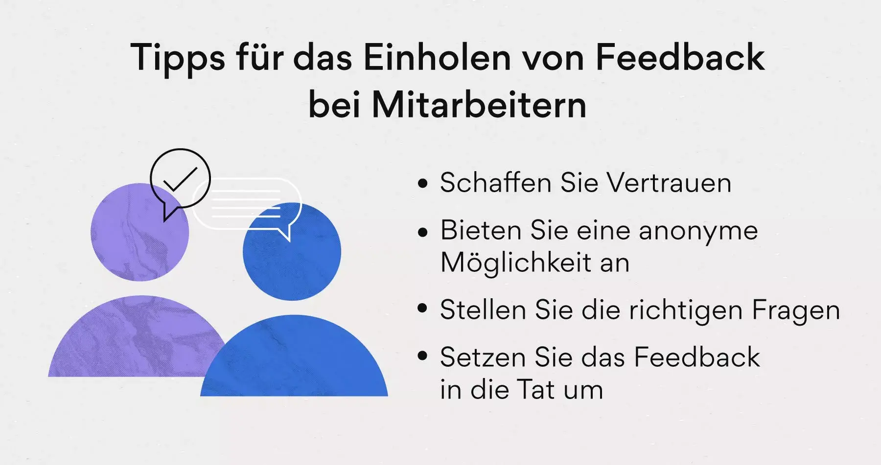 [Inline-Illustration] Tipps zum Einholen von Mitarbeiterfeedback (Infografik)