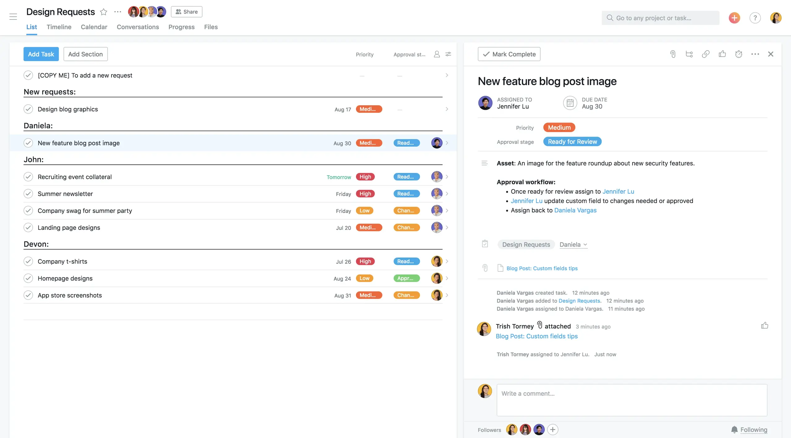 [IA Blog] Ready for review: how to manage approvals in Asana (Image 1)