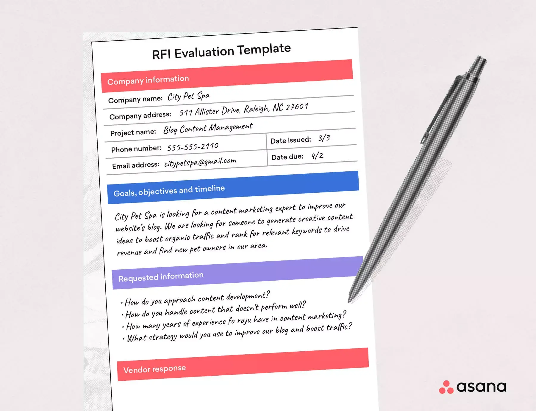 [inline illustration] RFI Evaluation Template (Example)
