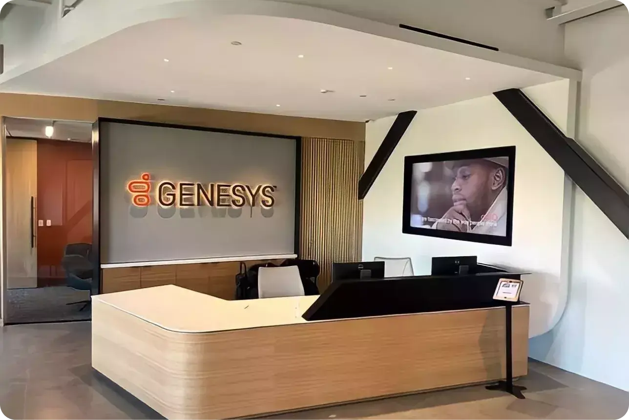 Foto dell’ufficio di Genesys per una presentazione con citazioni