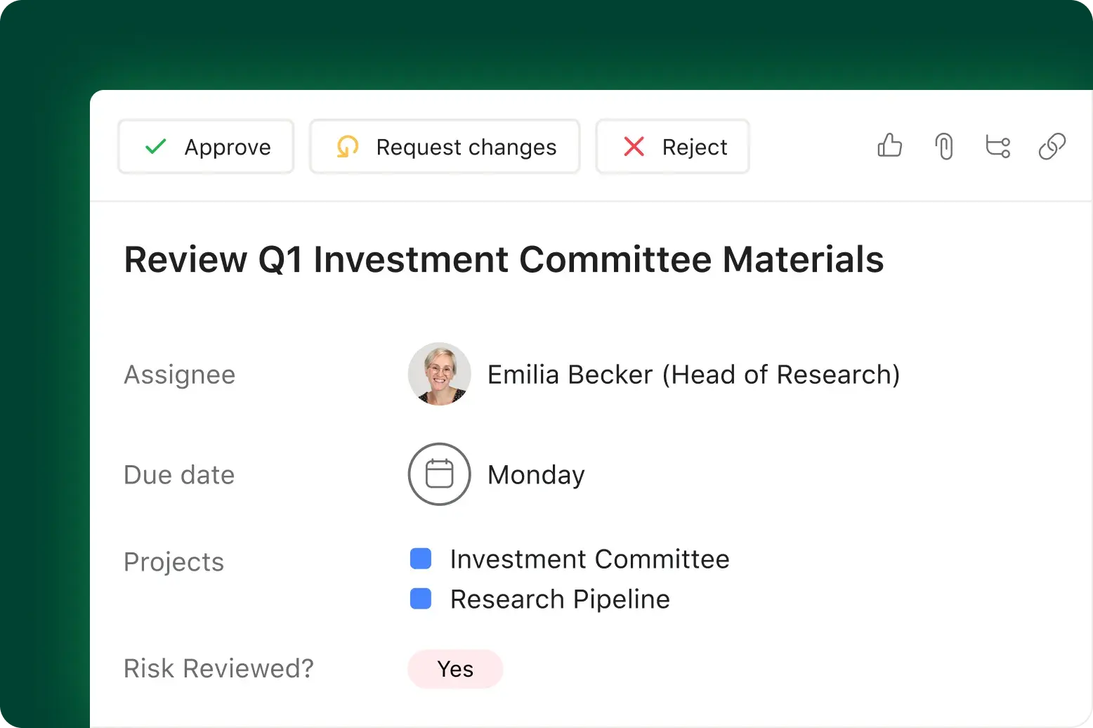 Project delivery Product UI