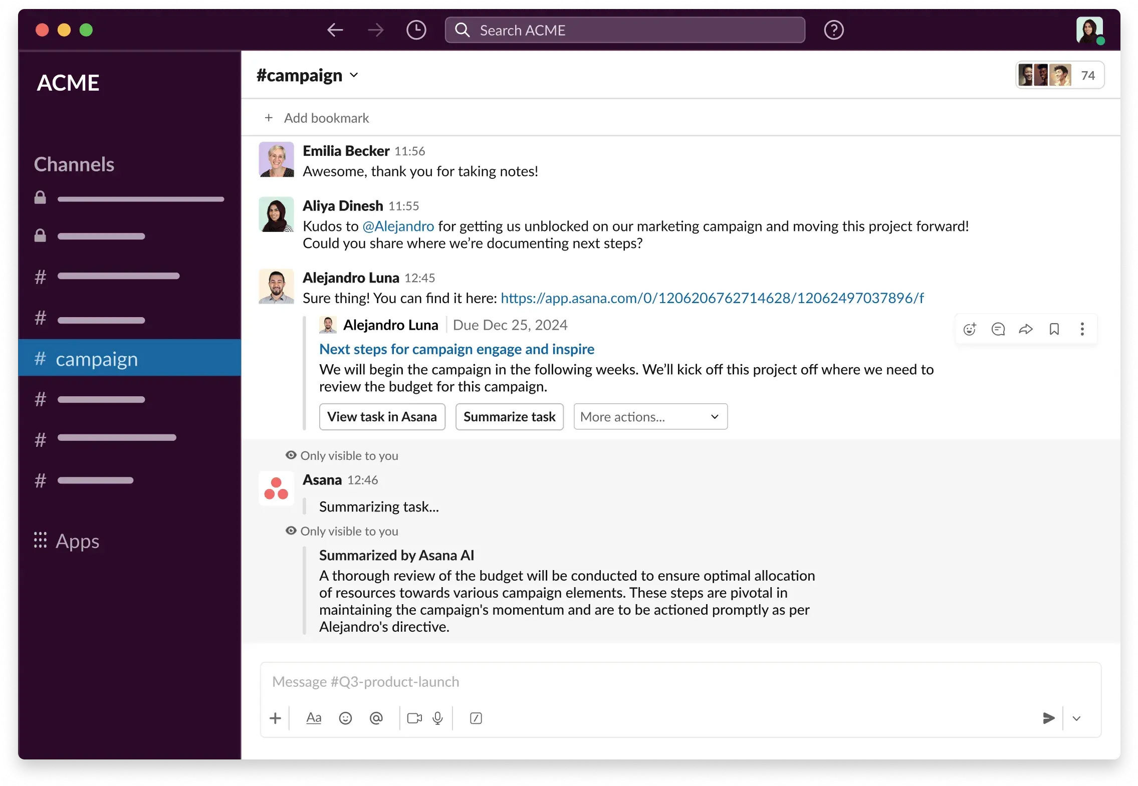 Slack + Asana • Asana