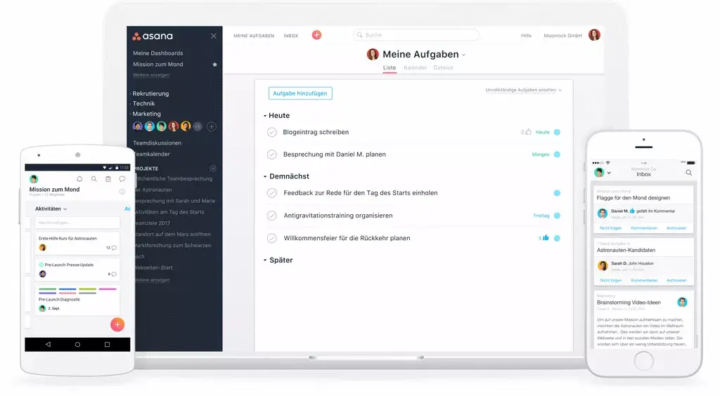 Asana now available in French and German