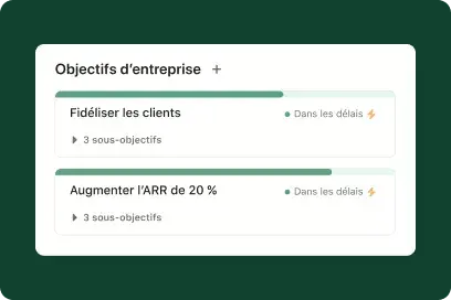 Interface utilisateur du produit pour plus de clarté et de responsabilité sur Asana 