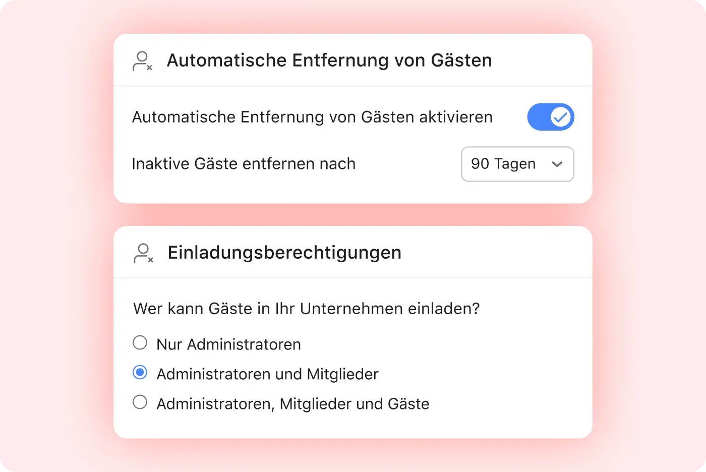 Schützen Sie Ihr Unternehmen mit unternehmensweiten Berechtigungen
