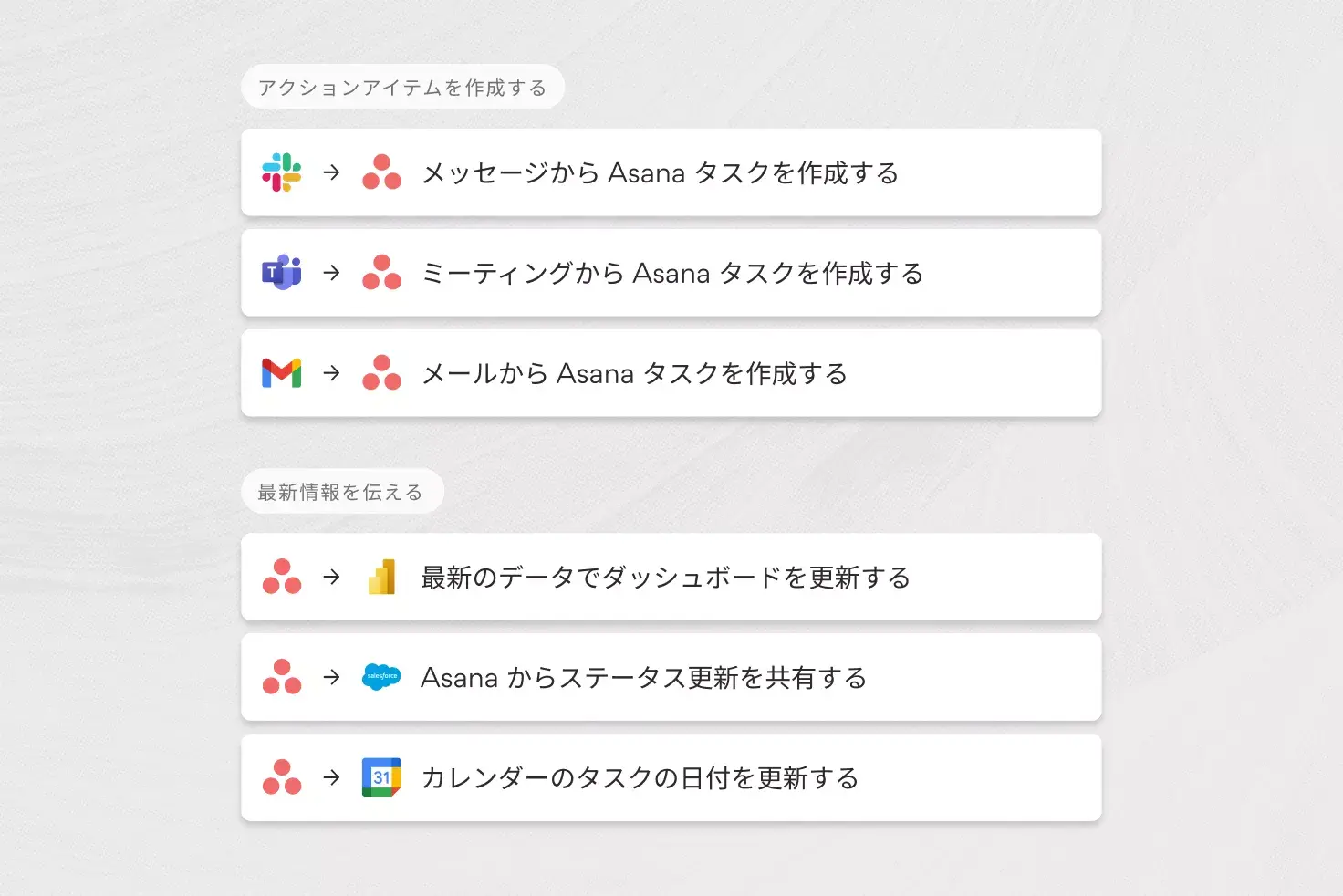 Asana の連携