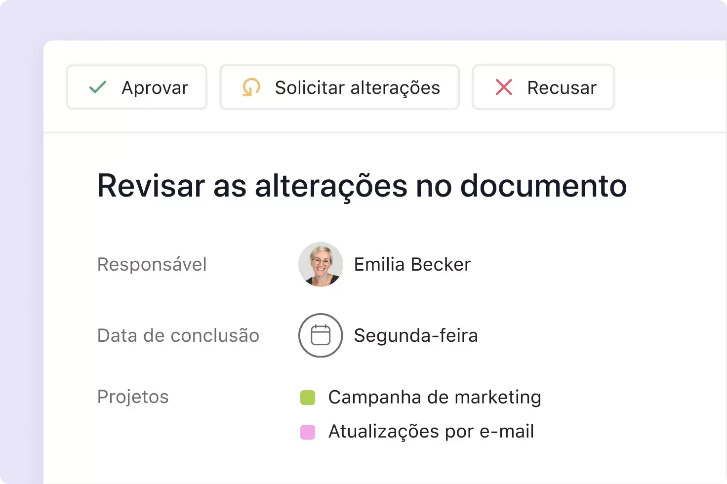 Acelere as revisões na Asana