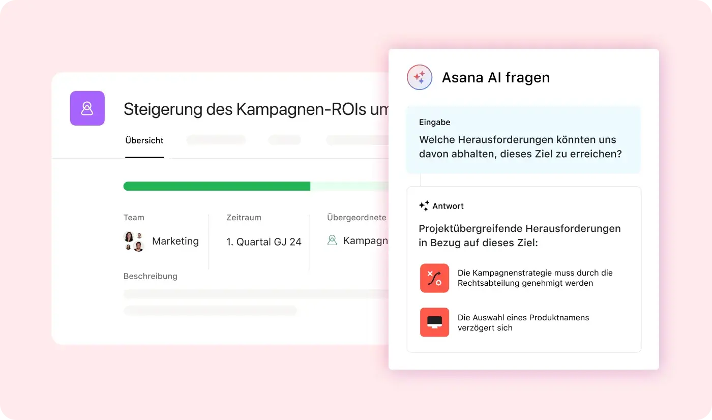 Bessere Ergebnisse mit Asana AI