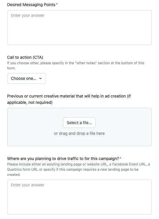 Statwax campaign request form