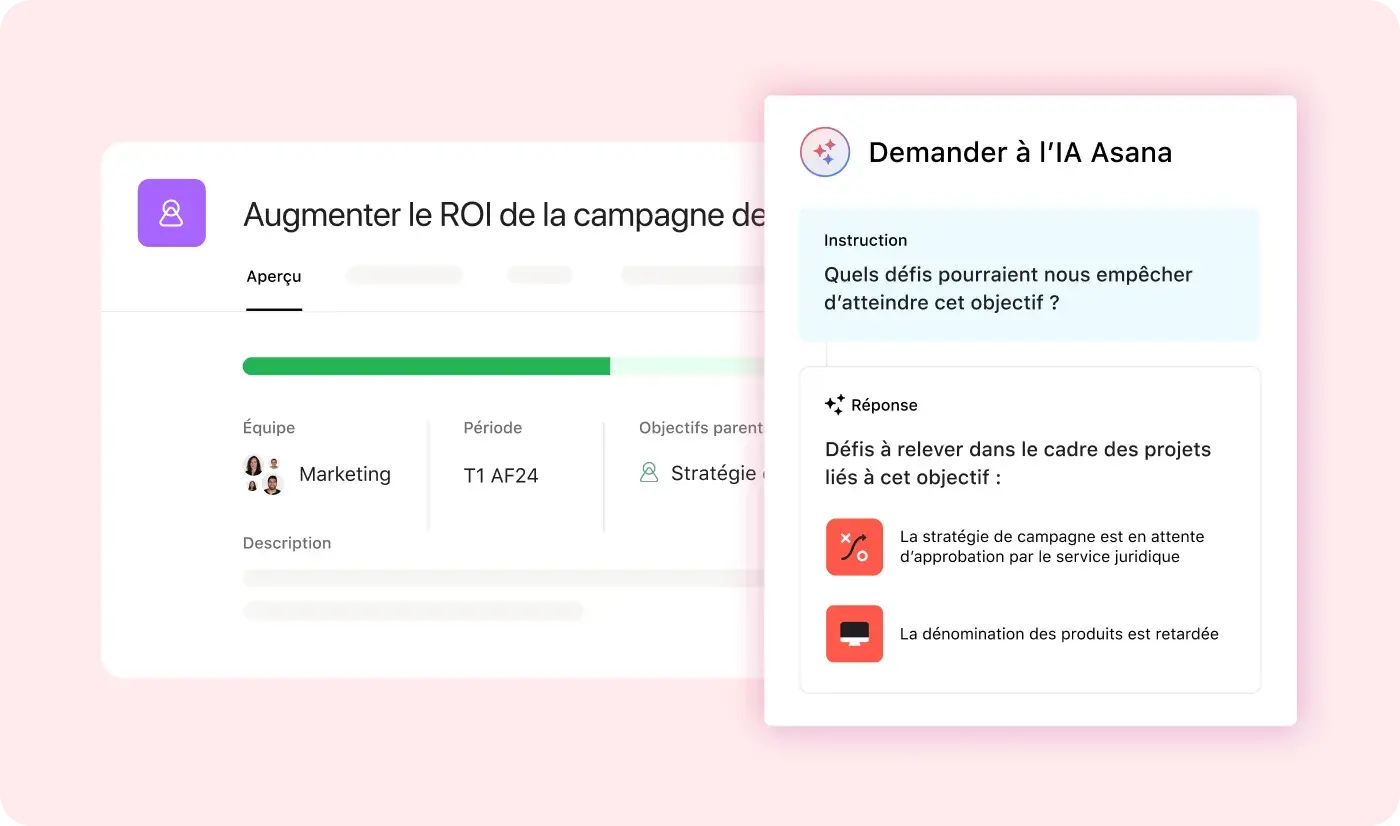 Maximisez l’impact de votre travail avec l’IA Asana