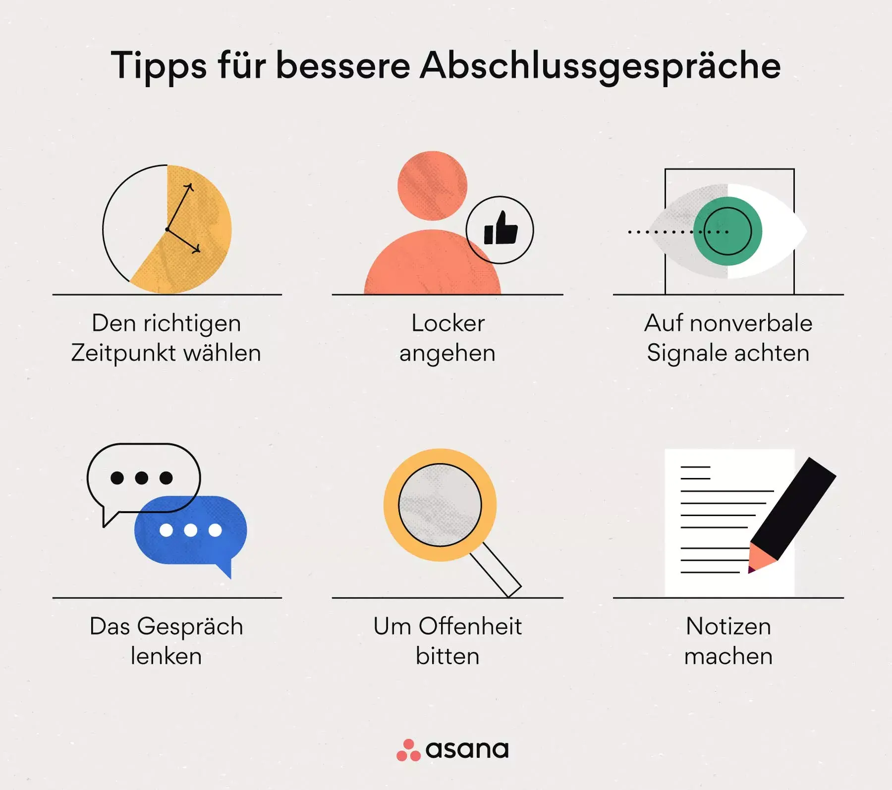 [Inline-Illustration] Tipps für bessere Abschlussgespräche (Infografik)