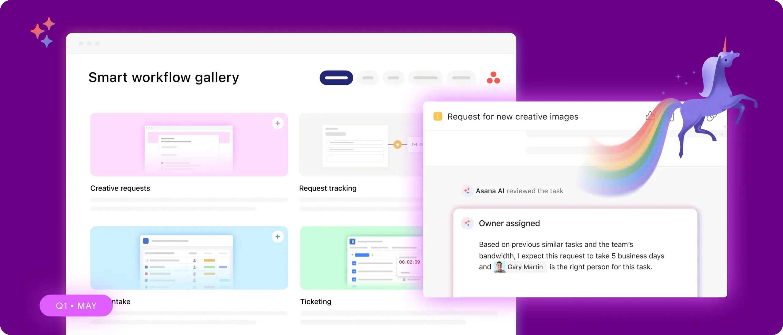 Asana smart workflow gallery