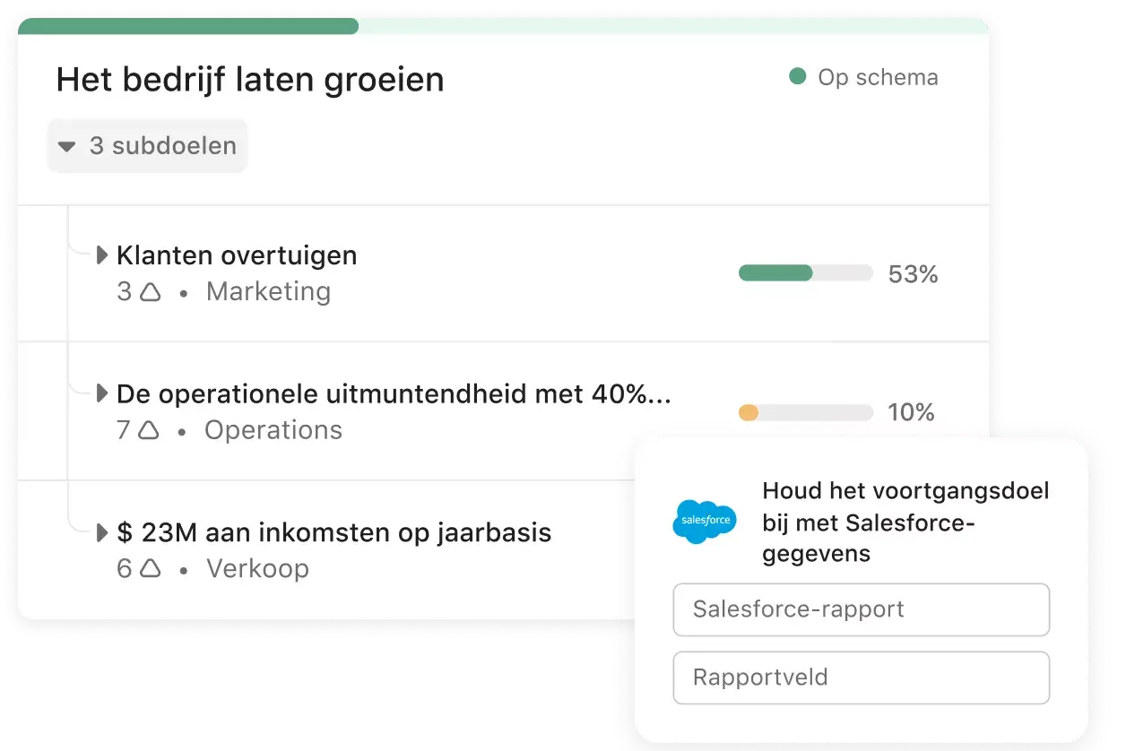 Doelen-dashboard in Asana