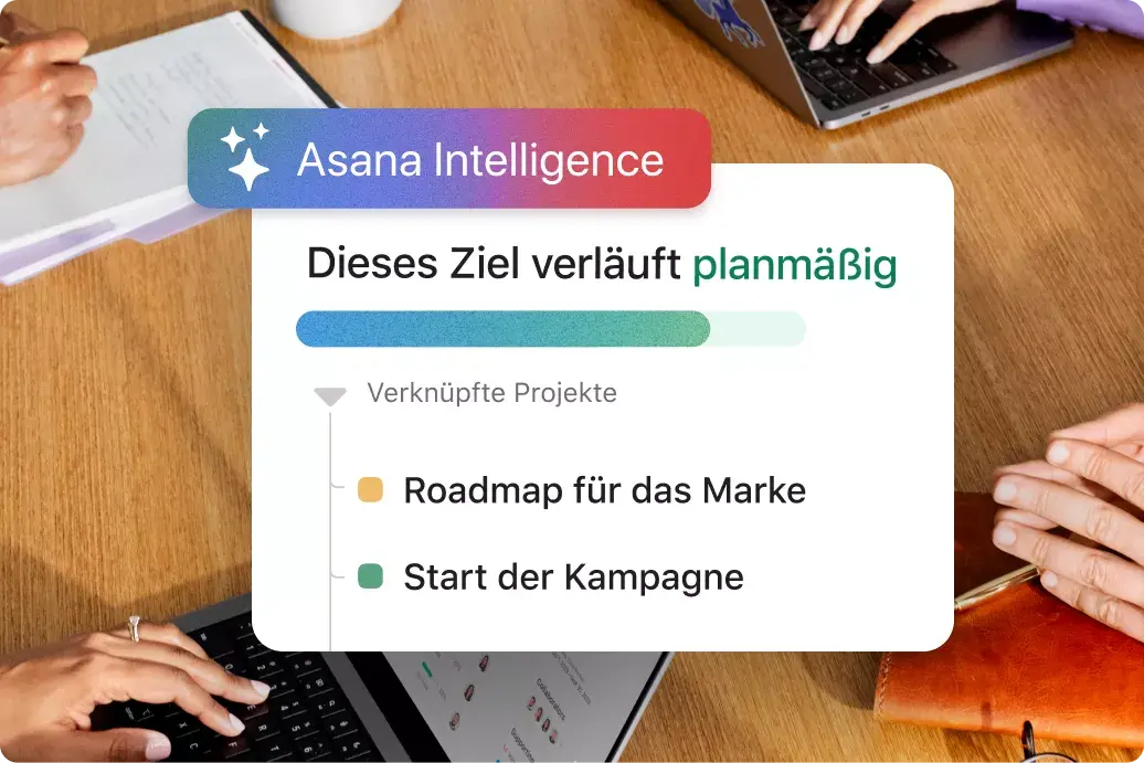 Produkt-UI der Asana-KI