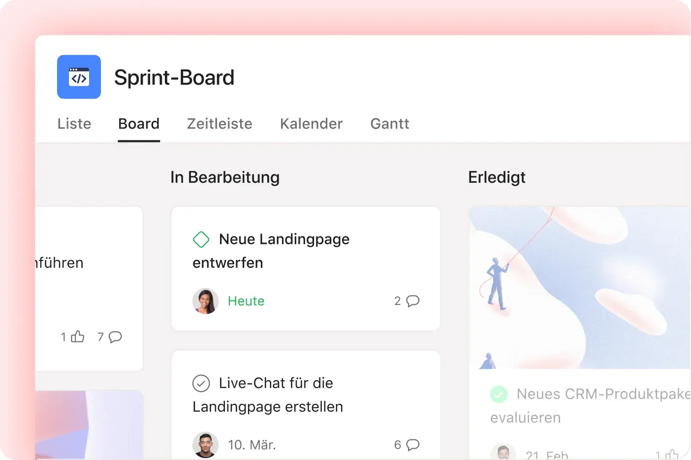 Verfolgen Sie Arbeitsvorgänge in allen Phasen