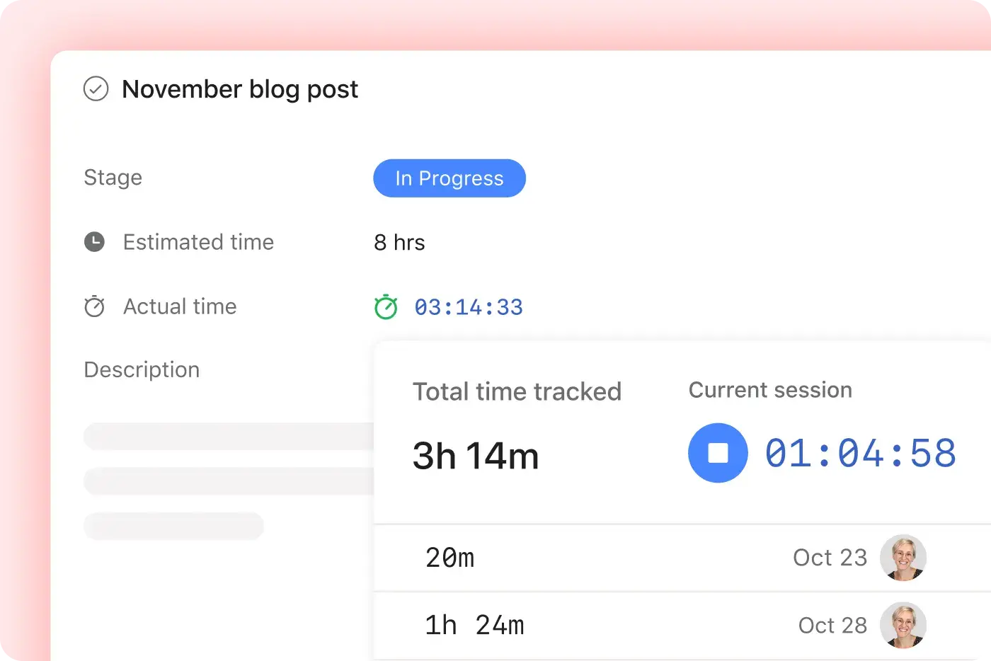 Track your time icon