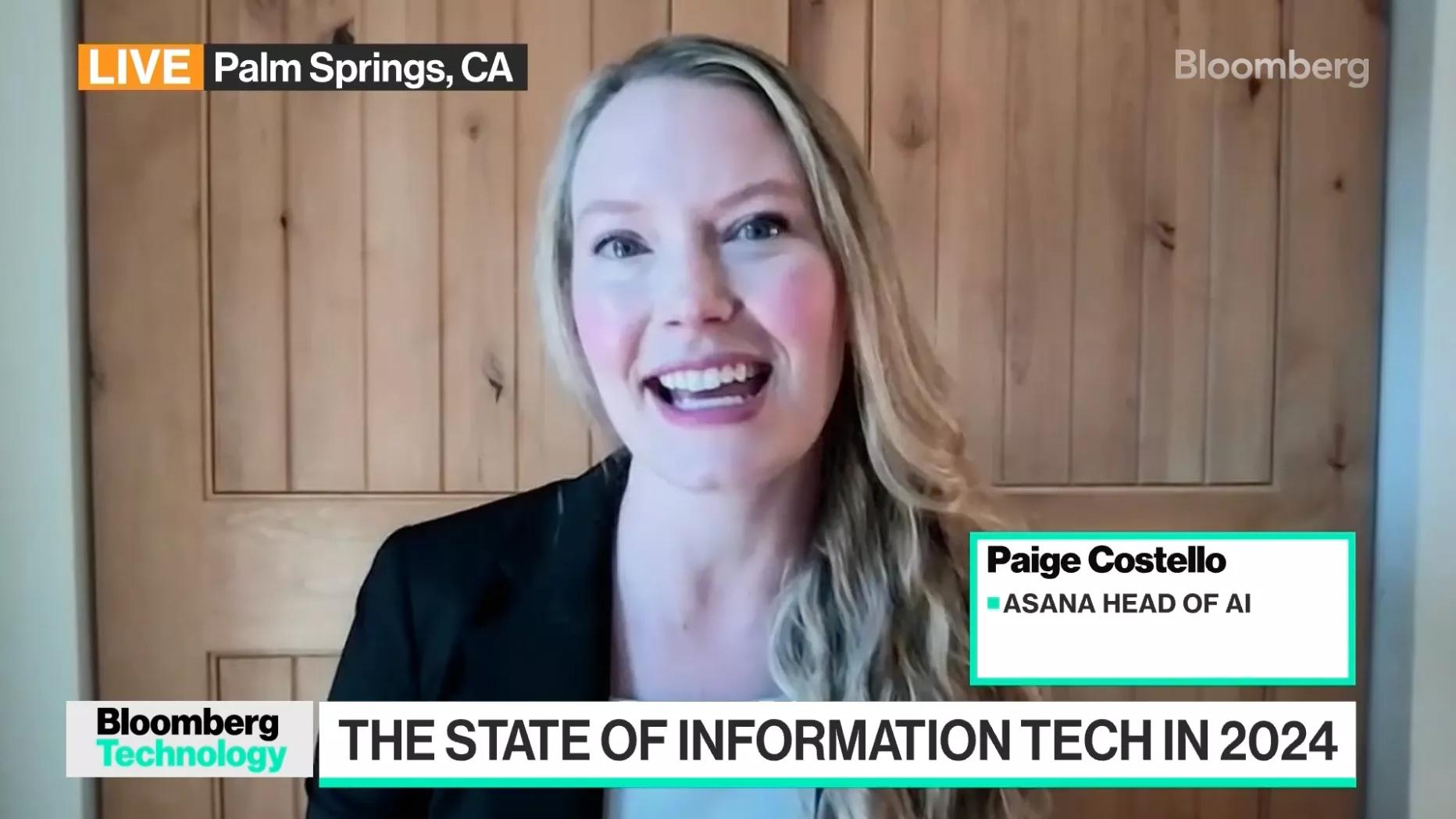 Asana Head of AI on Bloomberg News video thumbnail