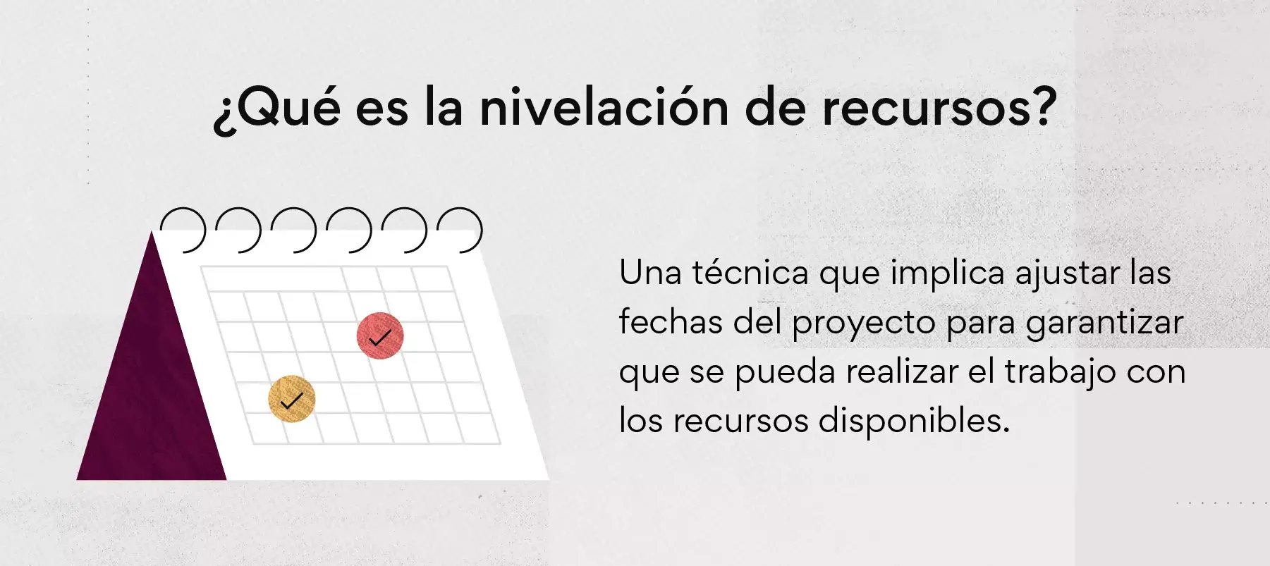 ¿Qué es la nivelación de recursos?