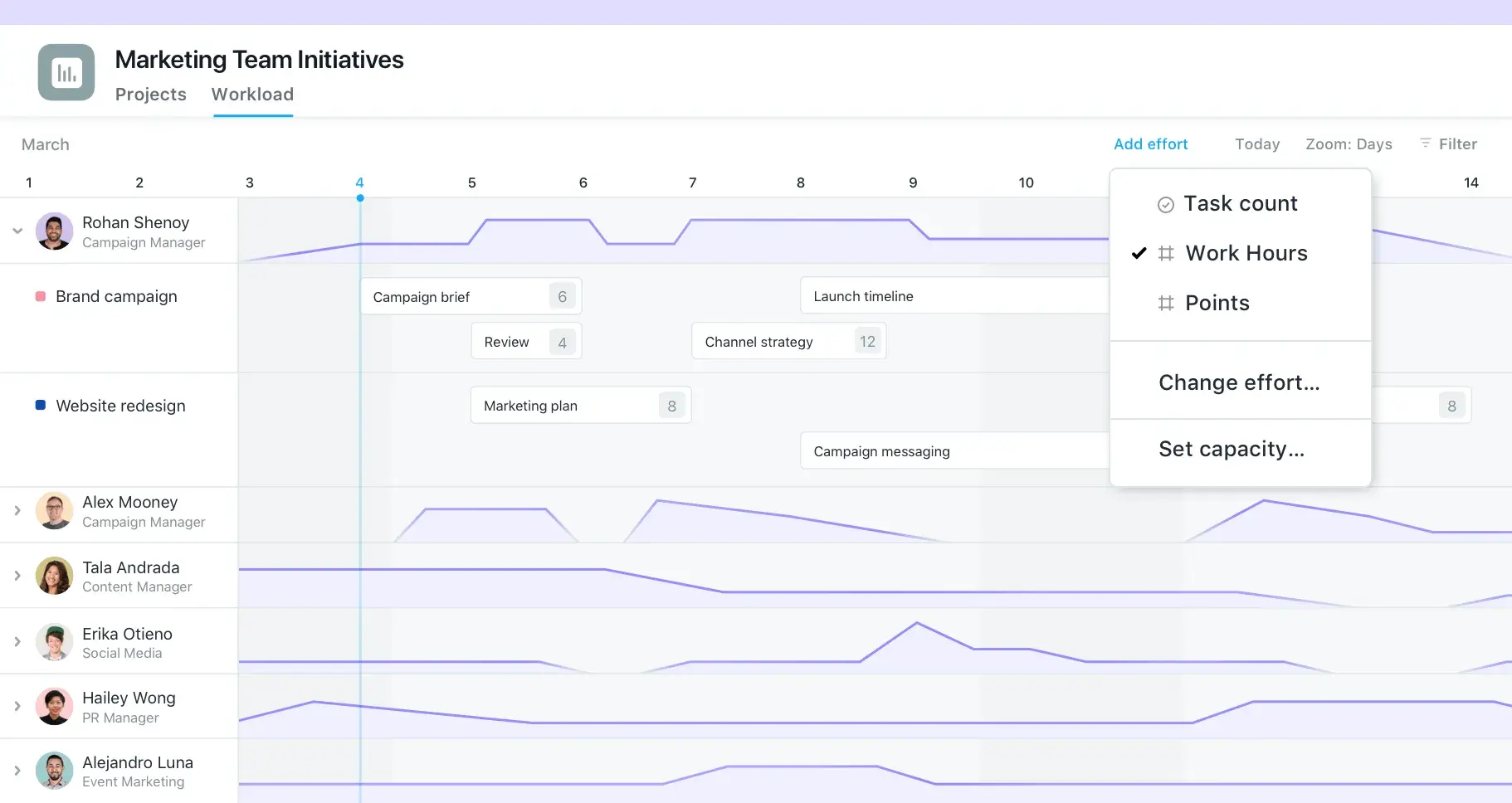 Product UI: Marketing team initiatives