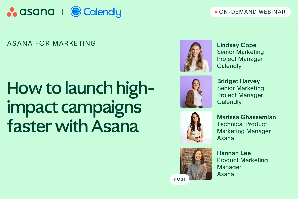 [Event Card] How to launch high-impact campaigns faster with Asana