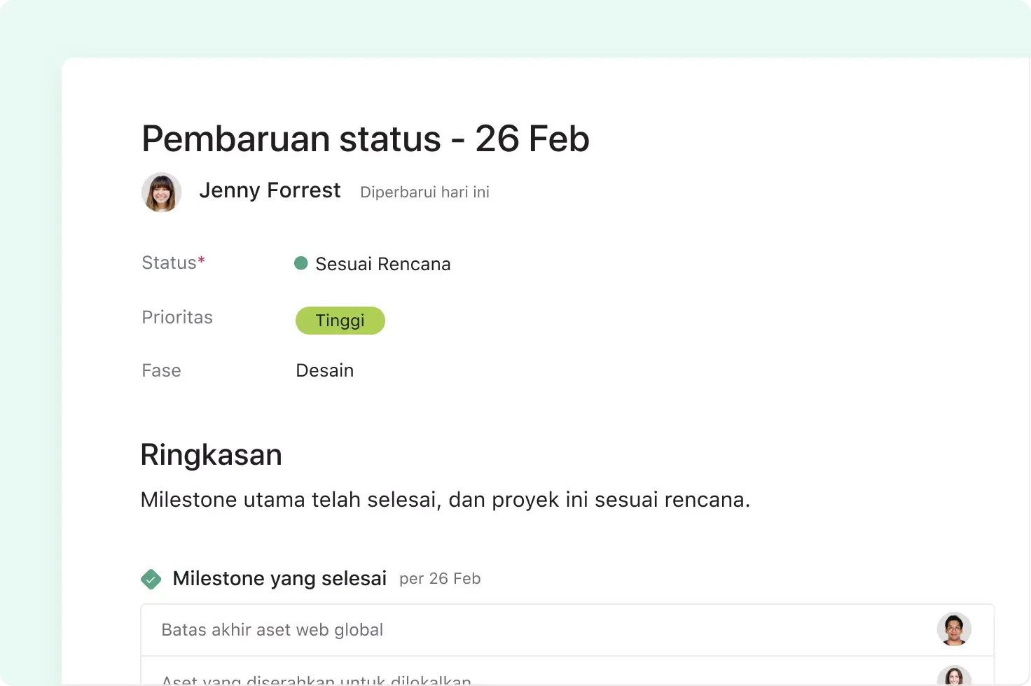 [Tim] Pemasaran - Habiskan lebih sedikit waktu dalam rapat status (akordion)