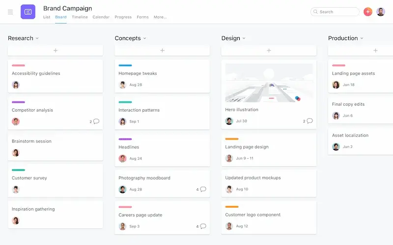 Organize your team’s work with boards