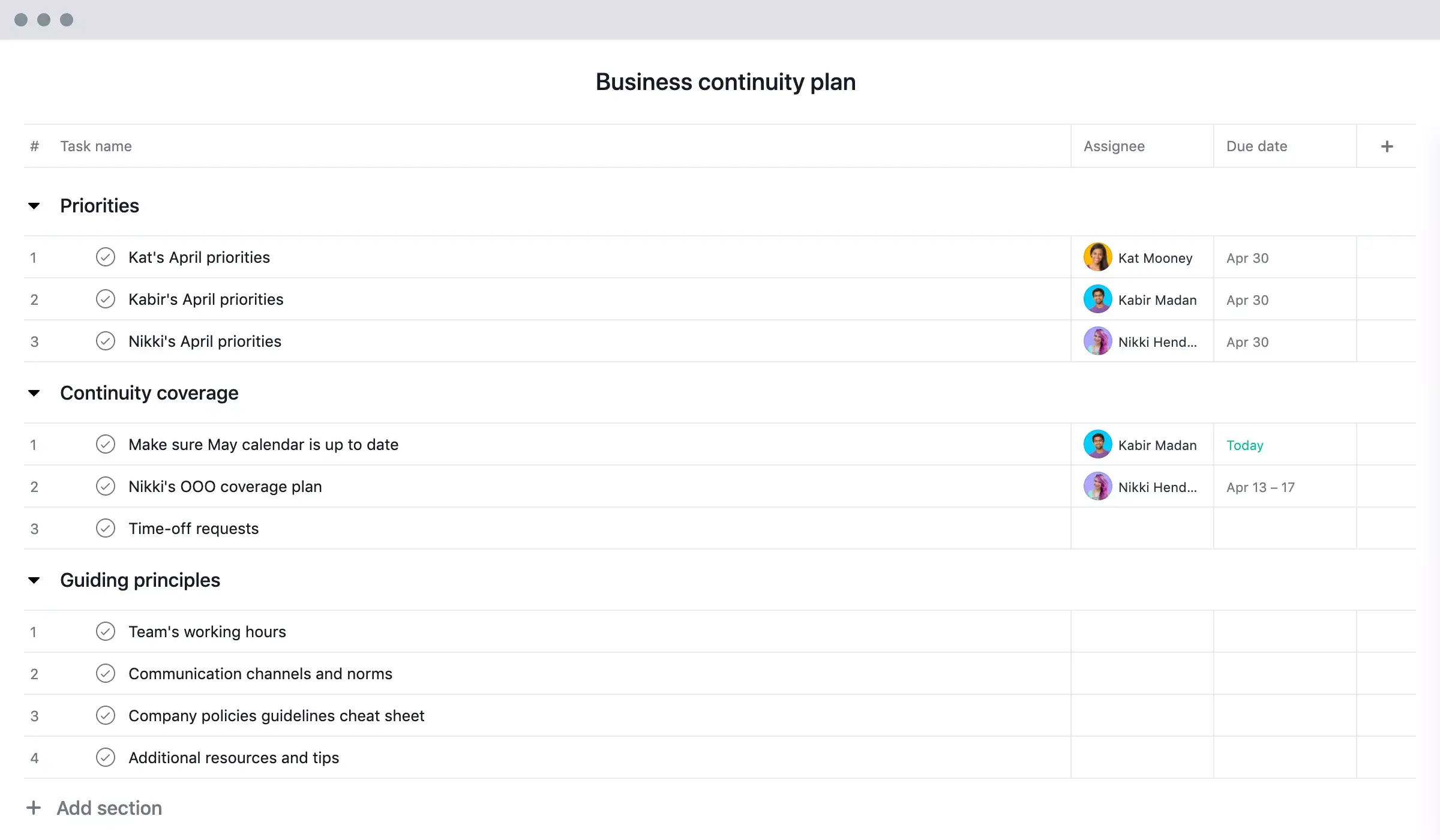 [Interface produit] Plan de continuité d’activité