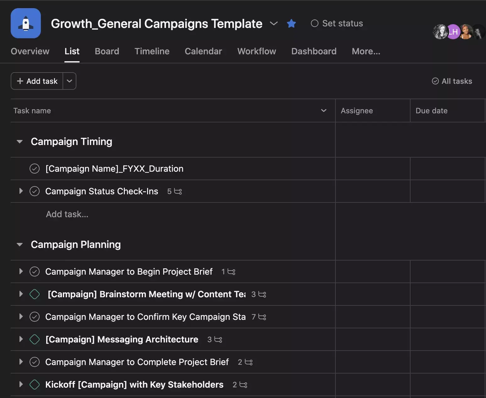 Asana Case Study - The Trevor Project - Campaign template